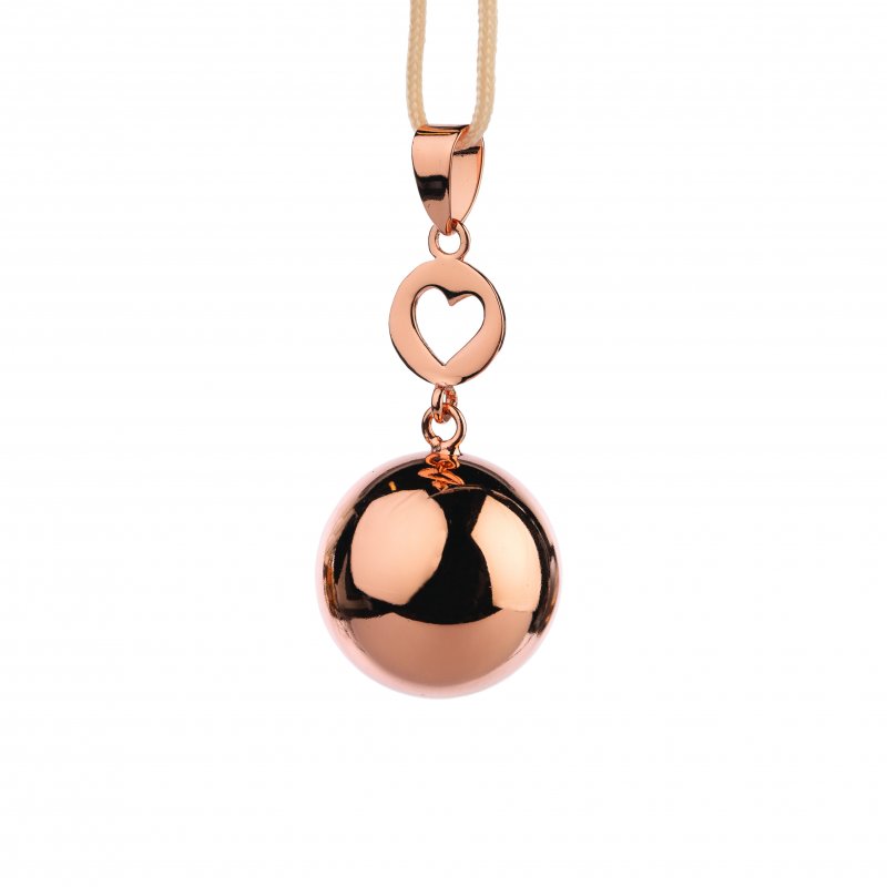 Produkt - Tehotenská rolnička FANTASY Rose gold heart