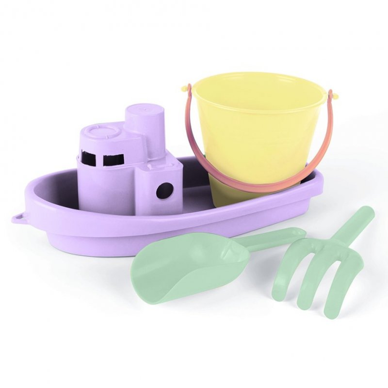 Produkt - Loďka a hračky na piesok 4ks Pastel Pink 24m+