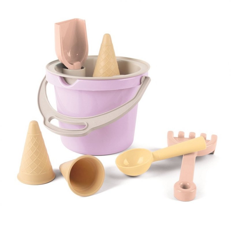 Produkt - Hračky na piesok - zmrzlina - 8ks Pastel Pink 24m+