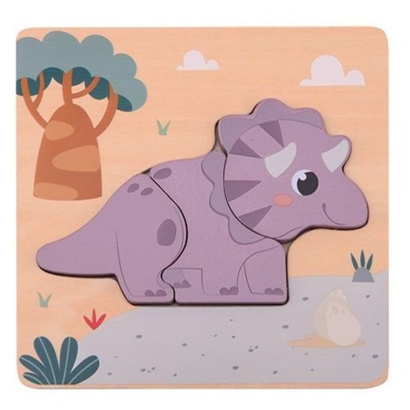 Produkt - Drevené mini puzzle Dino I 12m+